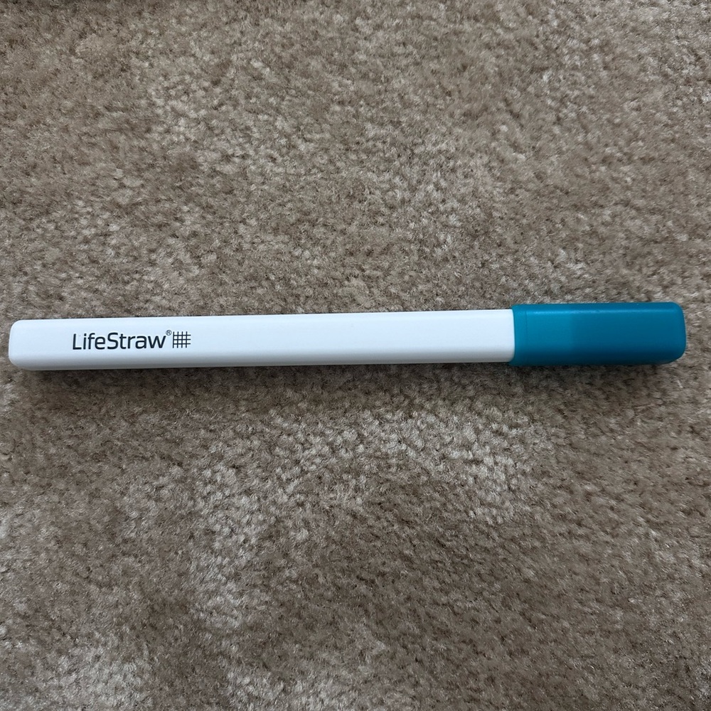 LifeStraw Personal Water Filter - White with Teal Cap